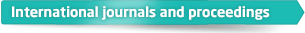 international journals and proceedings